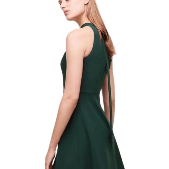 Aritzia Babaton Petro's Bow Tie Back Dress Black Size 6 - Picture 2 of 7